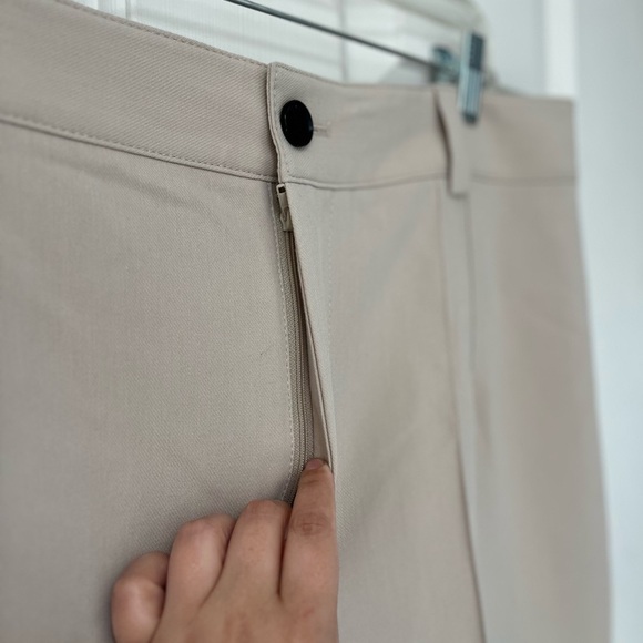 NWT ZARA Françoise Full Length Straight Leg Pants XL - Picture 8 of 16